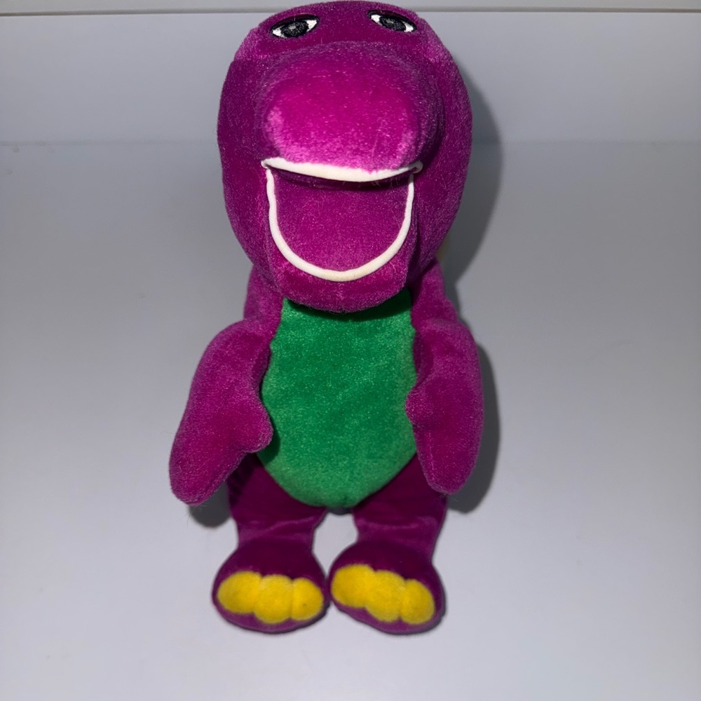 Barney Friends Purple 10 Dinosaur Plush Stuffed Toy Vintage 1992 Lyons Group